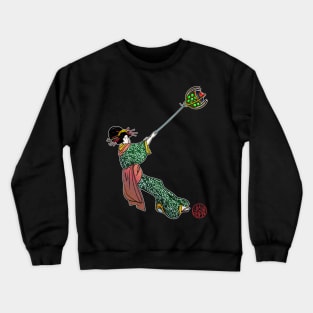 Bijinga - Woman and fiery robot Crewneck Sweatshirt